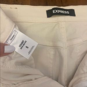 Express Jeans Straight Super High Rise